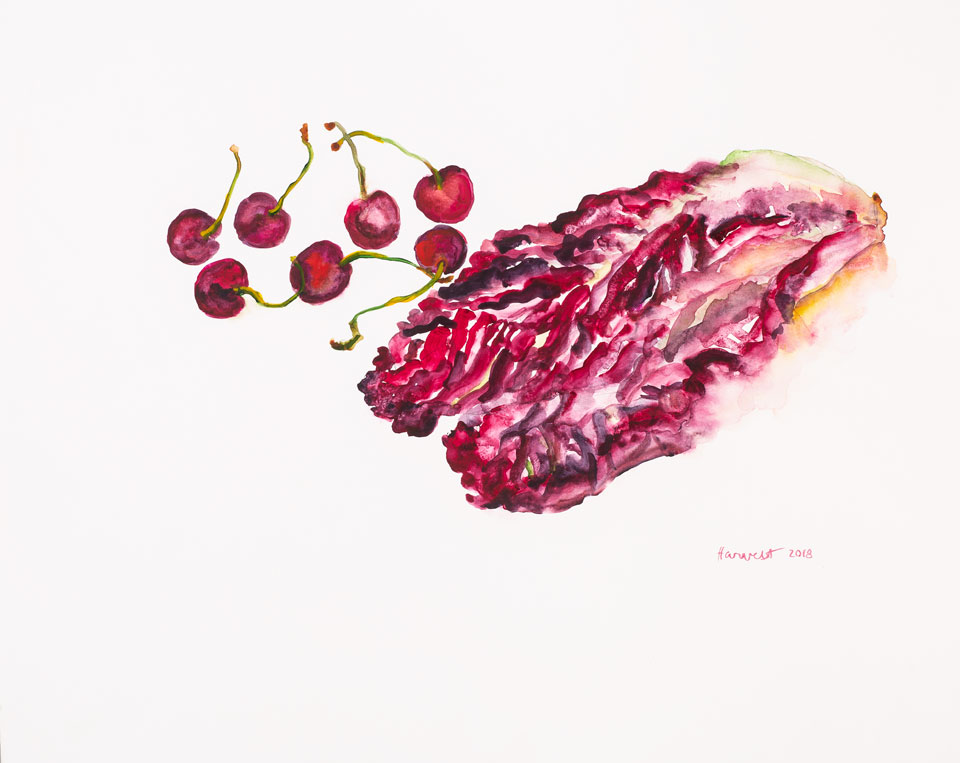 Cherries and Lettuce, 2018