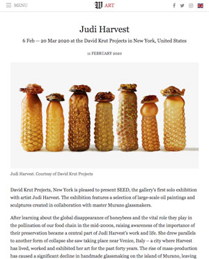 Wall Street International - Judi Harvest
6 Feb — 20 Mar 2020 at the David Krut Projects