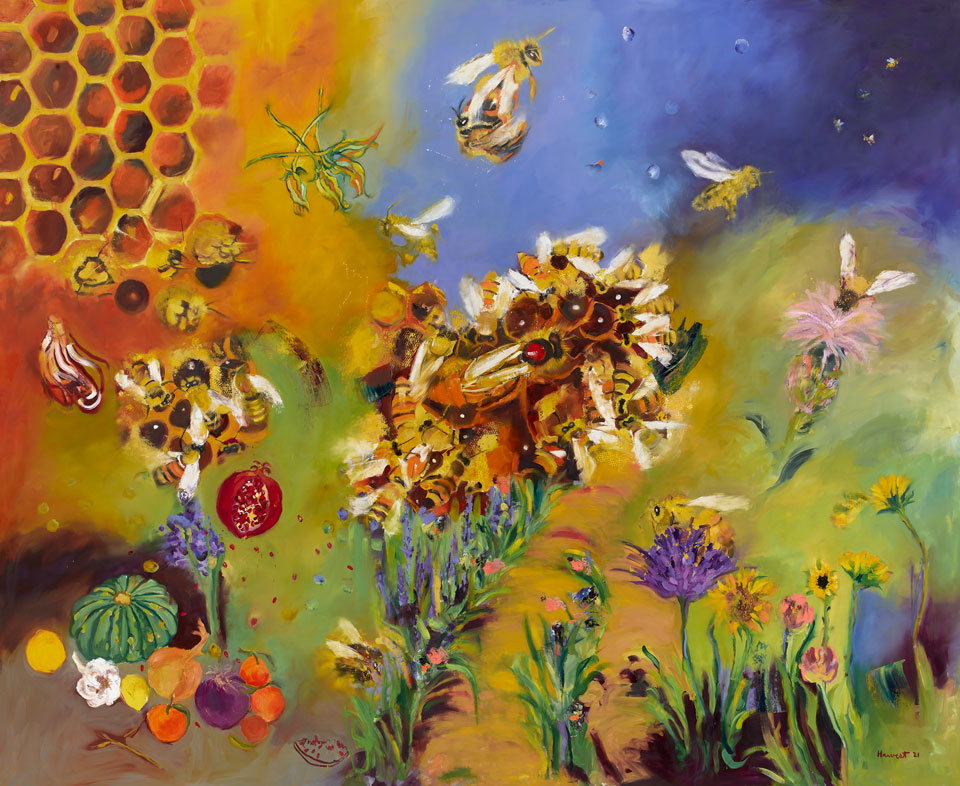 Day: Bees + Flowers = Food