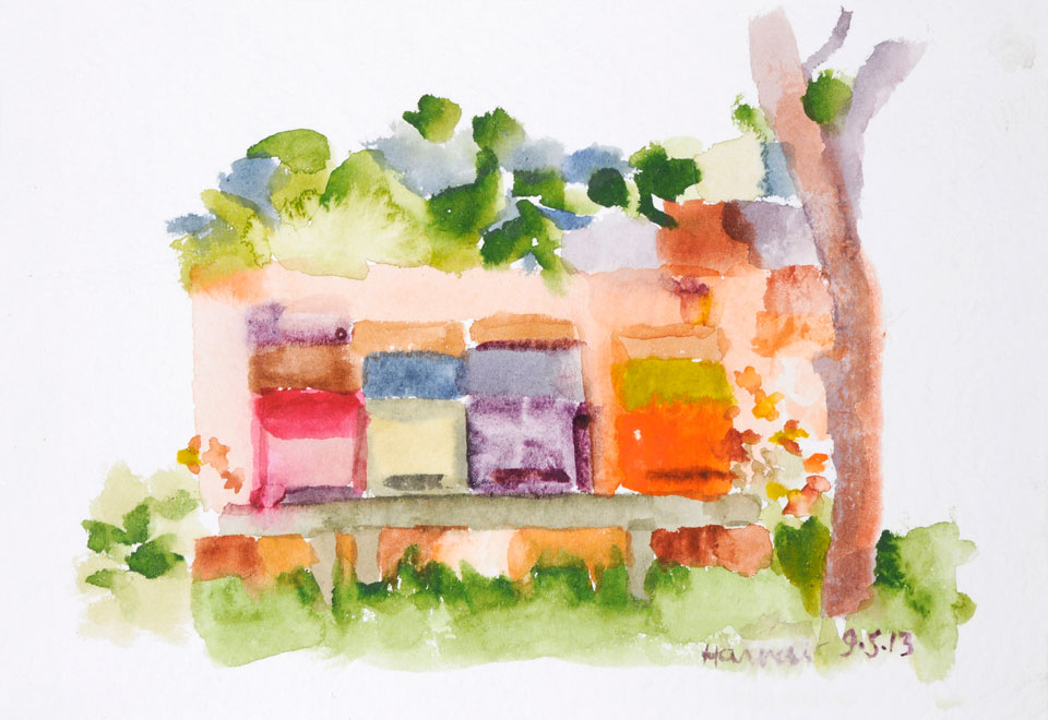 Watercolor on paper for 